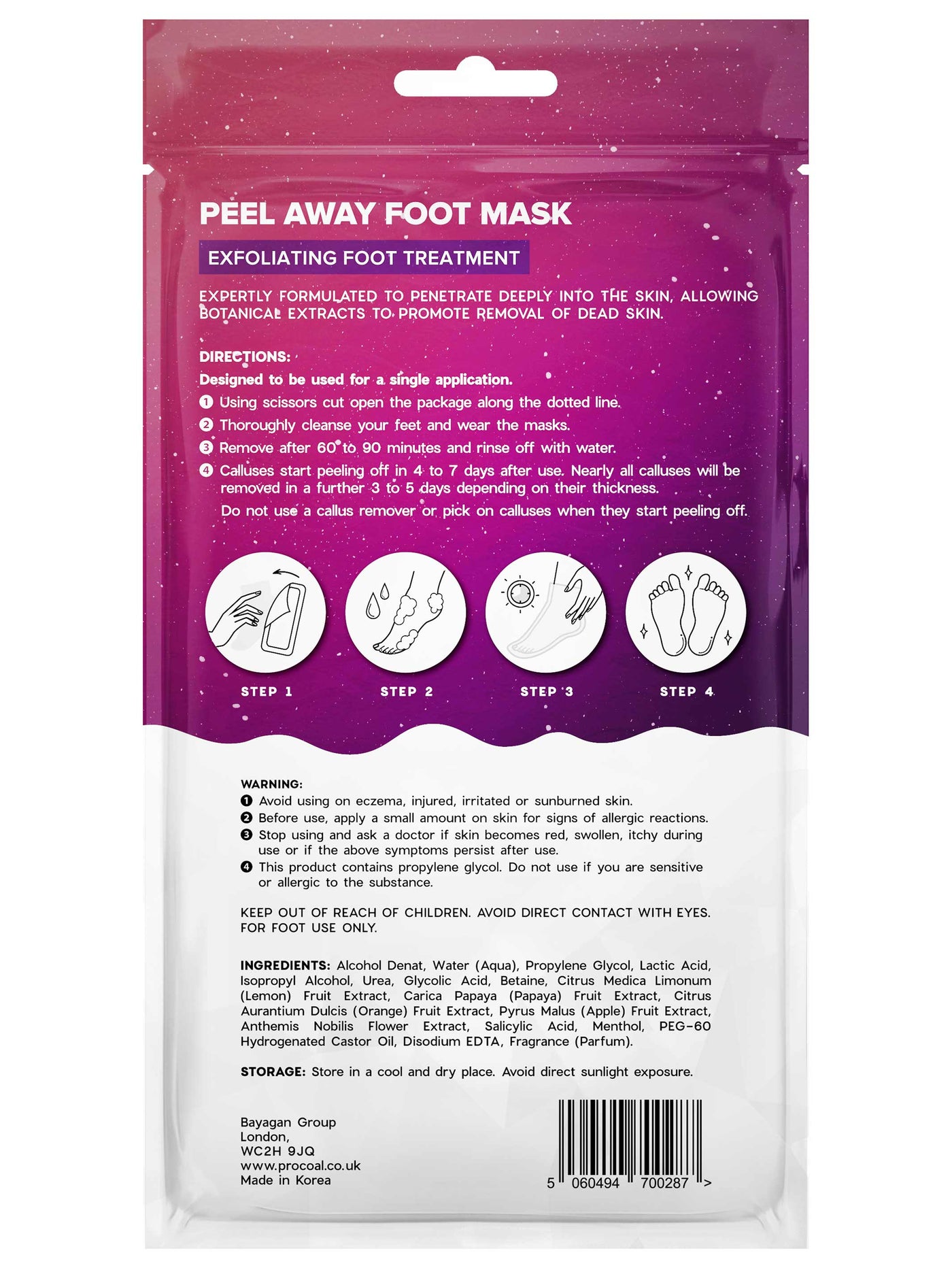 Premium Peel Away Foot Mask