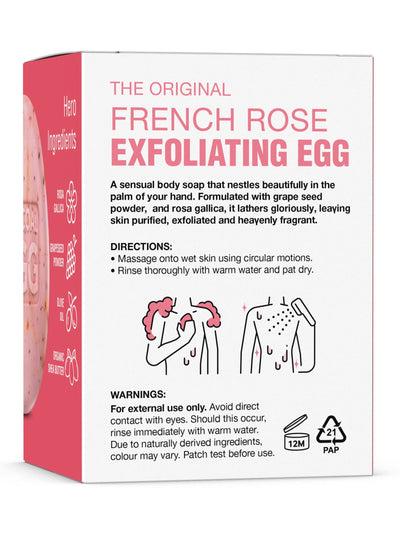 French Rose Exfoliating Egg